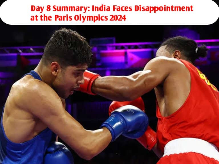 The News House Day 8 Summary: India Faces Disappointment at the Paris Olympics 2024