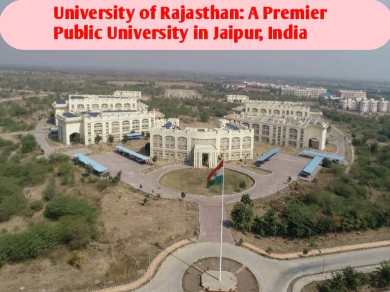 The News House University of Rajasthan: A Premier Public University in Jaipur, India