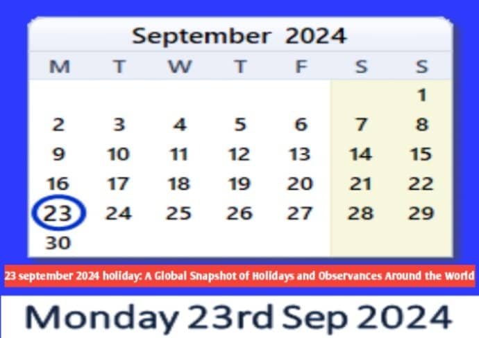 23 september 2024 holiday